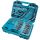 Makita Handwerkzeug-Set E-10883, 221-teilig (blau, inkl. 2 Umschalt-Knarren, 1/4" und 1/2")