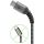 Goobay USB 2.0 Kabel, USB-A Stecker > USB-C Stecker (grau/silber, 2 Meter, Textilkabel mit Metallsteckern)