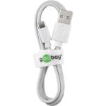 Goobay USB 2.0 Kabel, USB-A Stecker > USB-C Stecker (weiß, 2 Meter)