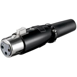 Goobay Mikrofonkupplung, 3Pin (schwarz, 1 Stück)