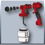 Einhell Farbsprühsystem TC-SY 600 S (rot/schwarz, 600 Watt)
