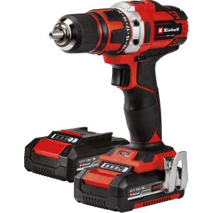 Einhell Power X-Change Akku-Bohrschrauber TE-CD 18/40-1 Li, 18Volt (rot/schwarz, 2x Li-Ion-Akku 1,5Ah, im Koffer)