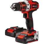 Einhell Power X-Change Akku-Bohrschrauber TE-CD 18/40-1 Li, 18Volt (rot/schwarz, 2x Li-Ion-Akku 1,5Ah, im Koffer)
