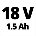 Einhell Power X-Change Akku-Bohrschrauber TE-CD 18/40-1 Li, 18Volt (rot/schwarz, 2x Li-Ion-Akku 1,5Ah, im Koffer)