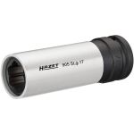 HAZET Steckschlüssel 905SLG-17, 1/2" (weiß, mit farbiger Hülse, für Alu-Felgen, 17mm)
