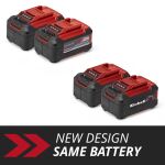 Einhell Akku Power-X-Change Plus TWIN-PACK 18Volt 5,2Ah (rot/schwarz, 2 Stück, ohne Ladegerät)