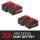 Einhell Akku Power-X-Change Plus TWIN-PACK 18Volt 5,2Ah (rot/schwarz, 2 Stück, ohne Ladegerät)