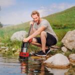 Einhell Schmutzwasserpumpe GC-DP 9040 N, Tauch- / Druckpumpe (rot/edelstahl, 900 Watt)