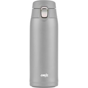EMSA TRAVEL MUG light Thermobecher 0,4 Liter (silber, Flip-Deckel)