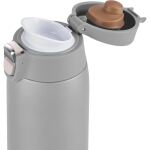 EMSA TRAVEL MUG light Thermobecher 0,4 Liter (silber, Flip-Deckel)