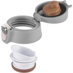 EMSA TRAVEL MUG light Thermobecher 0,4 Liter (silber, Flip-Deckel)