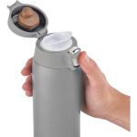 EMSA TRAVEL MUG light Thermobecher 0,4 Liter (silber, Flip-Deckel)