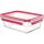 EMSA CLIP & CLOSE Glas-Frischhaltedose 1,3 Liter (transparent/rot, rechteckig)