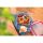 EMSA CLIP & CLOSE Glas-Frischhaltedose 0,8 Liter (transparent/rot, quadratisch)