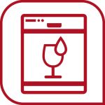EMSA CLIP & CLOSE Glas-Frischhaltedose 0,85 Liter (transparent/rot, rechteckig)