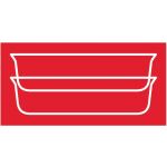 EMSA CLIP & CLOSE Glas-Frischhaltedose 0,85 Liter (transparent/rot, rechteckig)