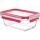 EMSA CLIP & CLOSE Glas-Frischhaltedose 0,85 Liter (transparent/rot, rechteckig)