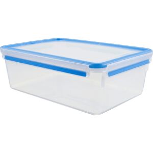EMSA CLIP & CLOSE Frischhaltedose 5,4 Liter (transparent/blau, rechteckig, Maxiformat)