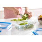 EMSA CLIP & CLOSE Frischhaltedose 5,4 Liter (transparent/blau, rechteckig, Maxiformat)