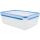 EMSA CLIP & CLOSE Frischhaltedose 5,4 Liter (transparent/blau, rechteckig, Maxiformat)