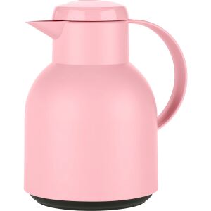 EMSA SAMBA Isolierkanne, 1 Liter (rosa, QUICK PRESS Verschluss)