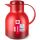 EMSA SAMBA Isolierkanne, 1 Liter (rot/transparent, QUICK PRESS Verschluss)