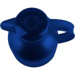 EMSA SAMBA Isolierkanne, 1 Liter (blau/transparent, QUICK PRESS Verschluss)