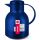 EMSA SAMBA Isolierkanne, 1 Liter (blau/transparent, QUICK PRESS Verschluss)