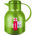 EMSA SAMBA Isolierkanne, 1 Liter (hellgrün/transparent, QUICK PRESS Verschluss)