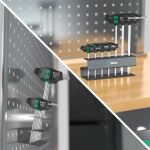 Wera 467/7 Sechsrund HF Set 2 Quergriff-Schraubendreher + Rack, 7-teilig (schwarz/grün, mit Haltefunktion)