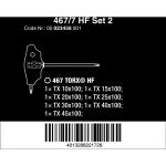 Wera 467/7 Sechsrund HF Set 2 Quergriff-Schraubendreher + Rack, 7-teilig (schwarz/grün, mit Haltefunktion)