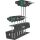 Wera 467/7 Sechsrund HF Set 2 Quergriff-Schraubendreher + Rack, 7-teilig (schwarz/grün, mit Haltefunktion)