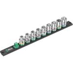 Wera Nuss-Magnetleiste C 4 Zyklop Steckschlüsseleinsatz-Satz 1/2" (schwarz/grün, 9?teilig)