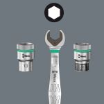 Wera Nuss-Magnetleiste C 4 Zyklop Steckschlüsseleinsatz-Satz 1/2" (schwarz/grün, 9?teilig)