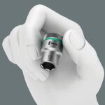 Wera Nuss-Magnetleiste C 4 Zyklop Steckschlüsseleinsatz-Satz 1/2" (schwarz/grün, 9?teilig)