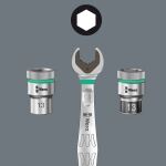 Wera Nuss-Magnetleiste A Deep 1 Steckschlüsseleinsatz-Satz 1/4" (schwarz/grün, 9?teilig)