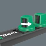 Wera Nuss-Magnetleiste B Deep 1 Steckschlüsseleinsatz-Satz 3/8" (schwarz/grün, 9?teilig)