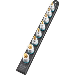 HAZET SmartRail 1/2" Steckschlüsseleinsatz-Satz Sechsrund, 8-teilig (schwarz, T20 - T60, kurz)