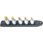 HAZET SmartRail 1/2" Steckschlüsseleinsatz-Satz Innenvielzahn, 5-teilig (schwarz, M6 - M14, kurz)