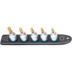 HAZET SmartRail 1/2" Steckschlüsseleinsatz-Satz Innensechskant, 5-teilig (schwarz, 5mm - 10mm, kurz)