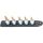 HAZET SmartRail 1/2" Steckschlüsseleinsatz-Satz Innensechskant, 5-teilig (schwarz, 5mm - 10mm, kurz)