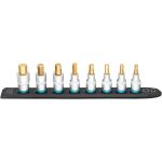 HAZET SmartRail 1/2" Steckschlüsseleinsatz-Satz Innensechskant, 8-teilig (schwarz, 6mm - 17mm, kurz)