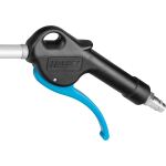 HAZET Ausblaspistole 9040LG-3/2, lang (schwarz/blau, mit Venturidüse, 90° Seitendüse)