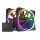 NZXT Europe F140 RGB Twin Pack 140x140x26 (schwarz, 2er Pack inkl. RGB & Fan Controller, 140 mm)