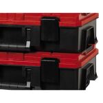Einhell Systemkoffer E-Case S-F incl. grid foam (schwarz/rot, mit Rasterschaumstoffeinlage)