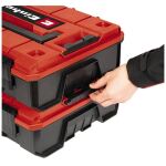Einhell Systemkoffer E-Case S-F incl. grid foam (schwarz/rot, mit Rasterschaumstoffeinlage)