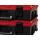 Einhell Systemkoffer E-Case S-F incl. grid foam (schwarz/rot, mit Rasterschaumstoffeinlage)
