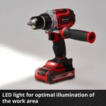 Einhell Professional Akku-Bohrschrauber TP-CD 18/60 Li BL - Solo, 18Volt (rot/schwarz, ohne Akku und Ladegerät)