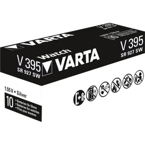 Varta Silberoxid-Knopfzelle 395 (silber, 10 Stück)