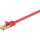 Goobay RJ-45 Patchkabel Cat 6.a S/FTP (PIMF), mit Cat.7 Rohkabel (rot, 5 Meter, 500 MHz)